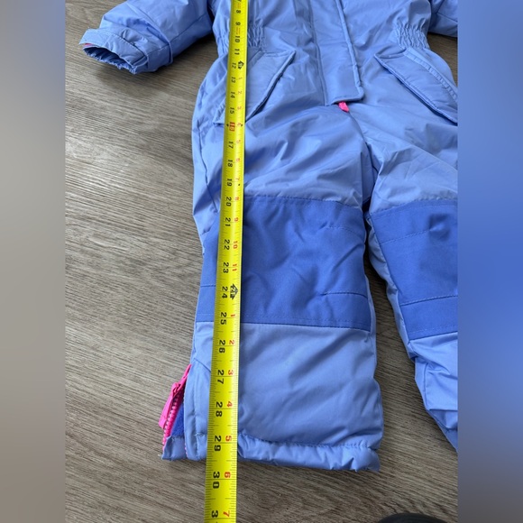 purple Pink Platinum girls' snowmobile snowsuit size 24mos - Picture 7 of 9
